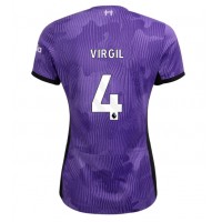 Liverpool Virgil van Dijk #4 Tredje Tröja Kvinnor 2023-24 Korta ärmar
